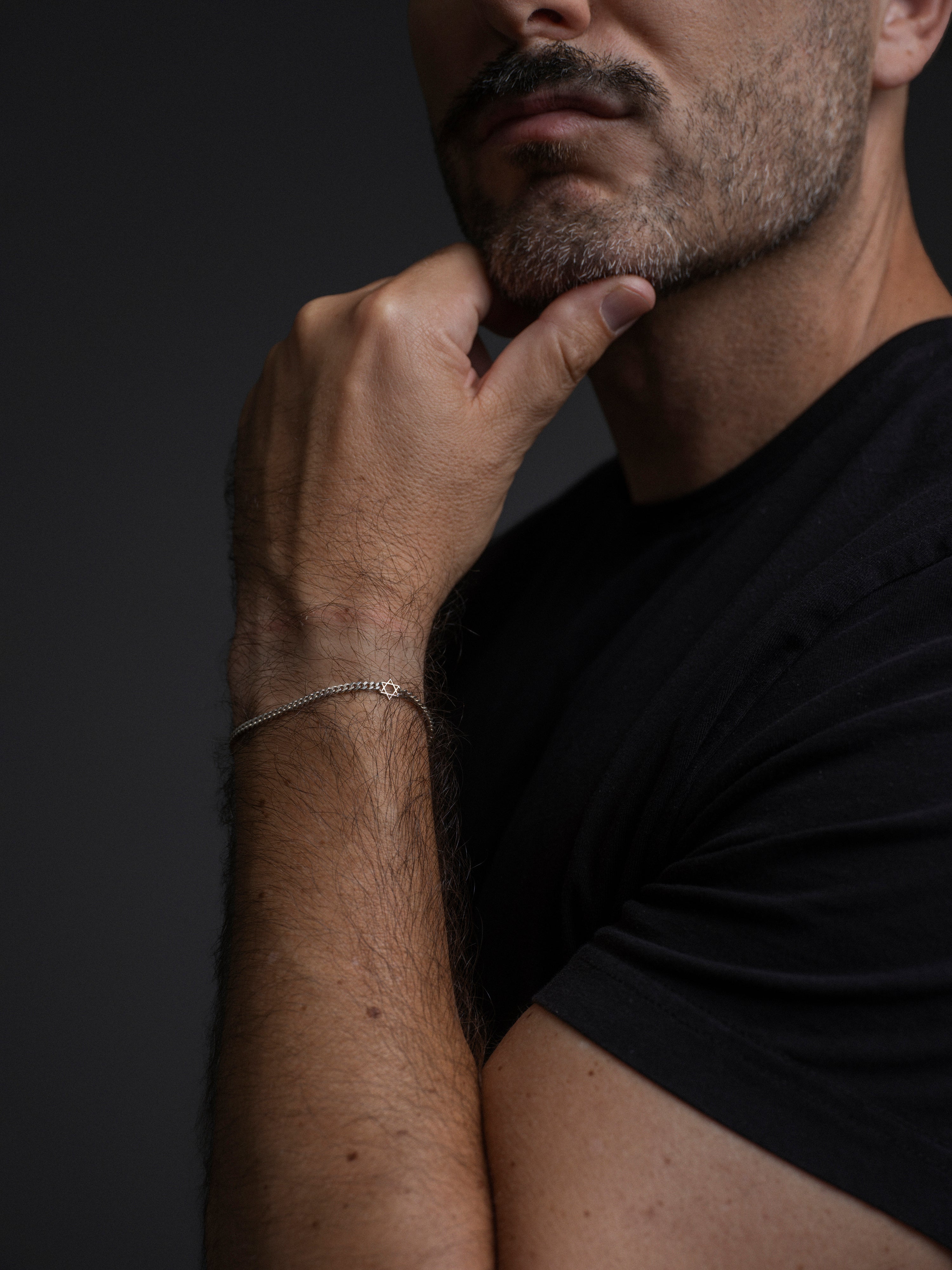 Shelev Bracelet — Star of David Edition — Magen David silver charm bracelet — Jewish jewelry — Oriya Jewels