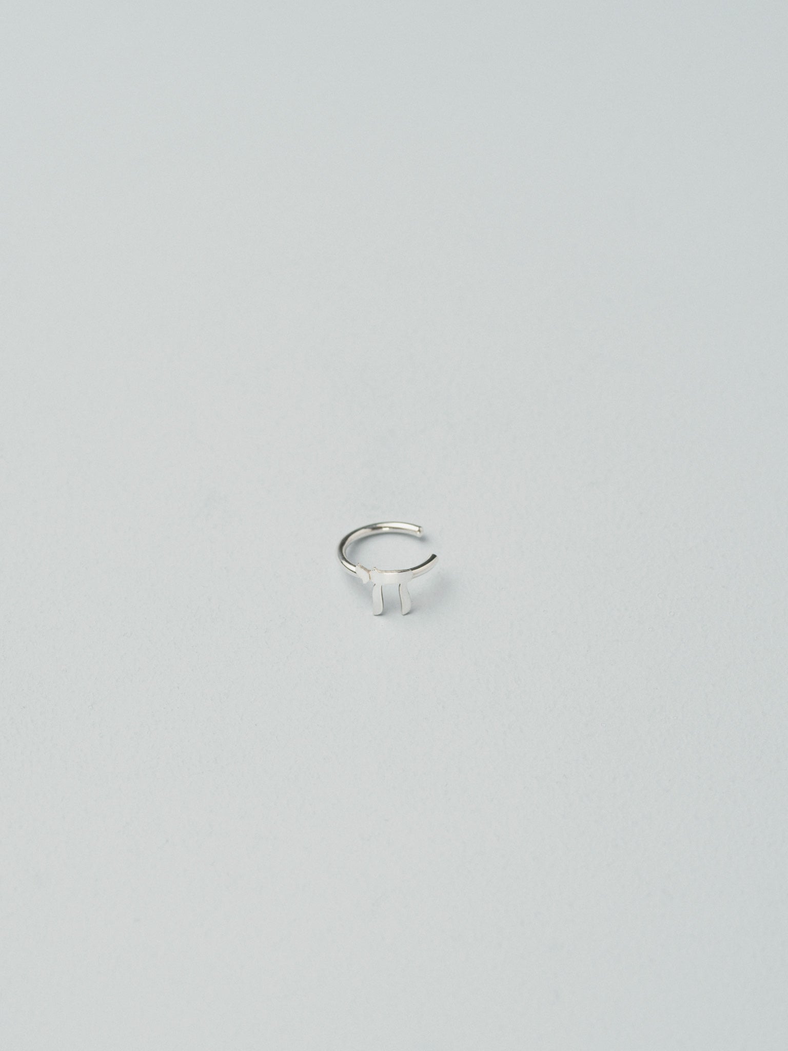 Nekudah Earcuff Chai Edition — gold ear cuff with Chai life symbol — Jewish symbol earring — Oriya Jewels