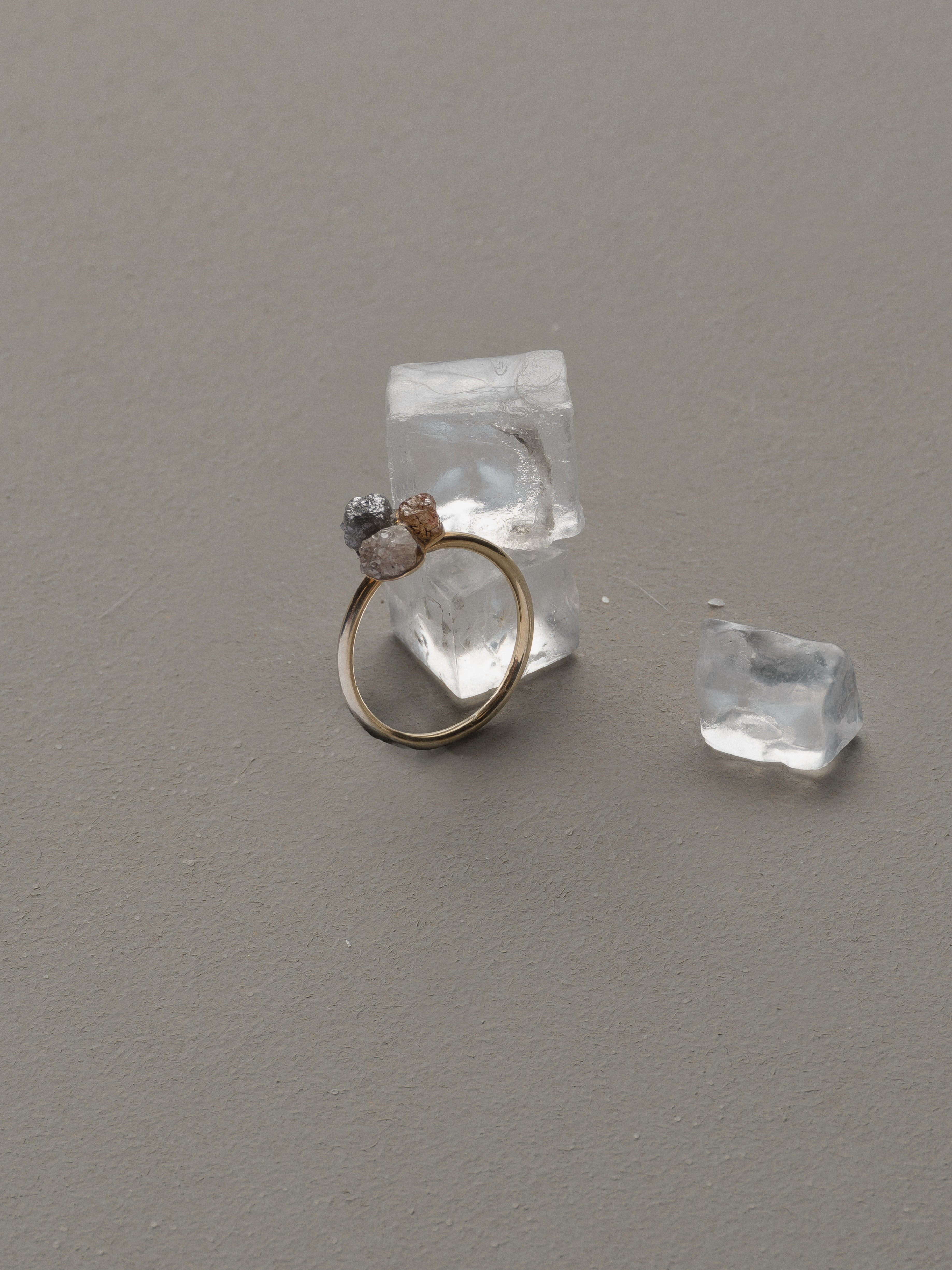 Shalosh Ring — Hebrew three sterling silver ring — power of three Jewish symbol ring — Oriya Jewels