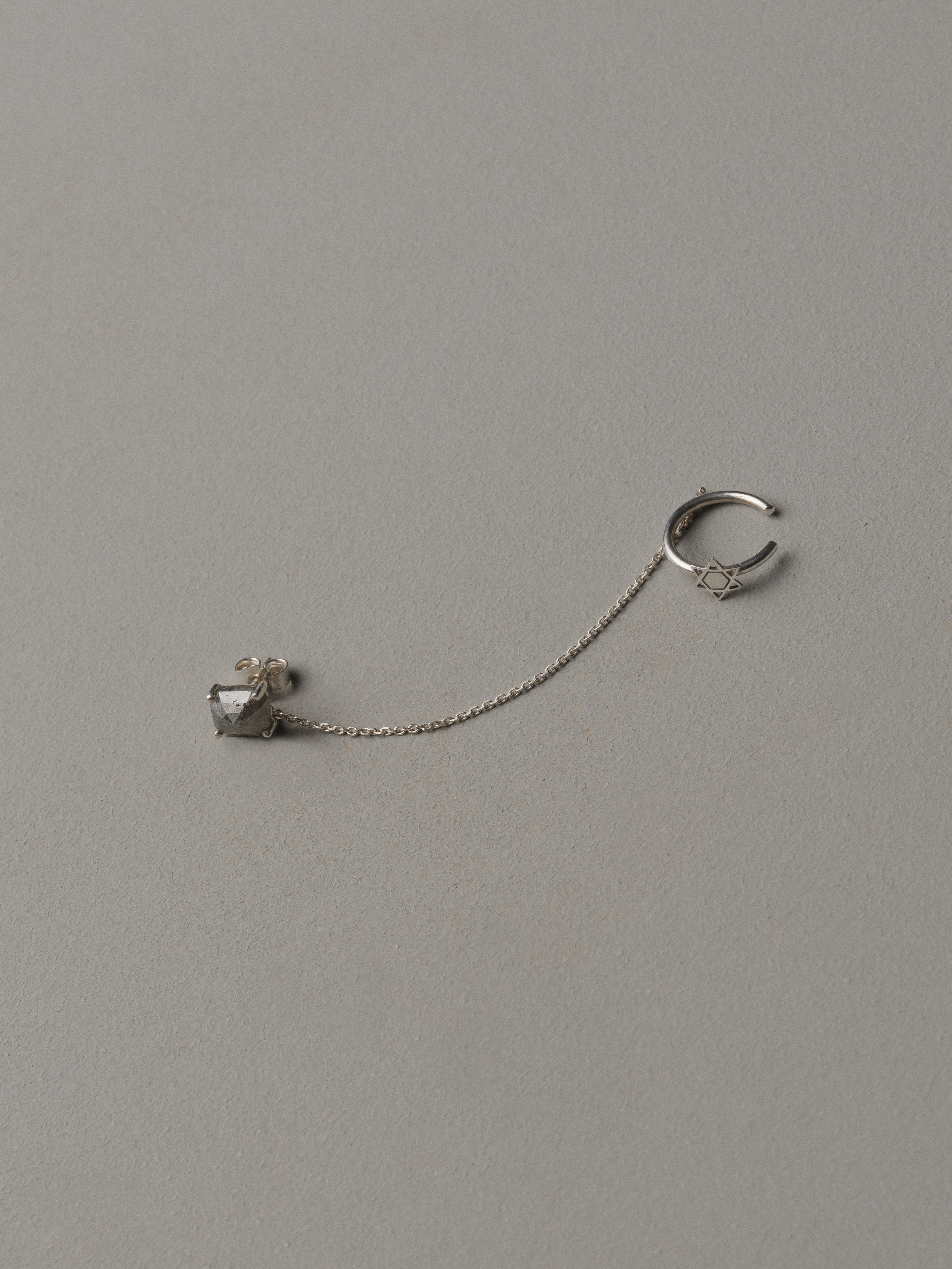 Ascent Bracelet — Star of David Edition — Magen David silver climbing bracelet — Jewish jewelry — Oriya Jewels