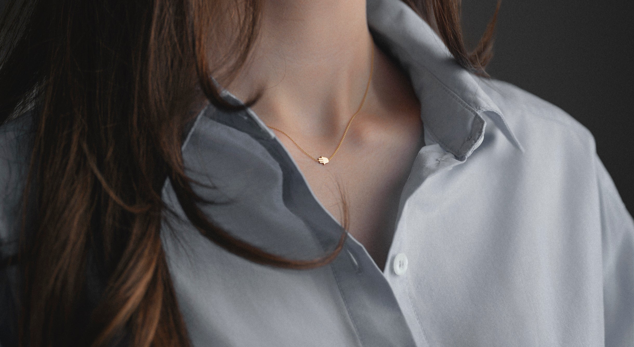 "Yesh Me’Ayin" Necklace – Hamsa Edition