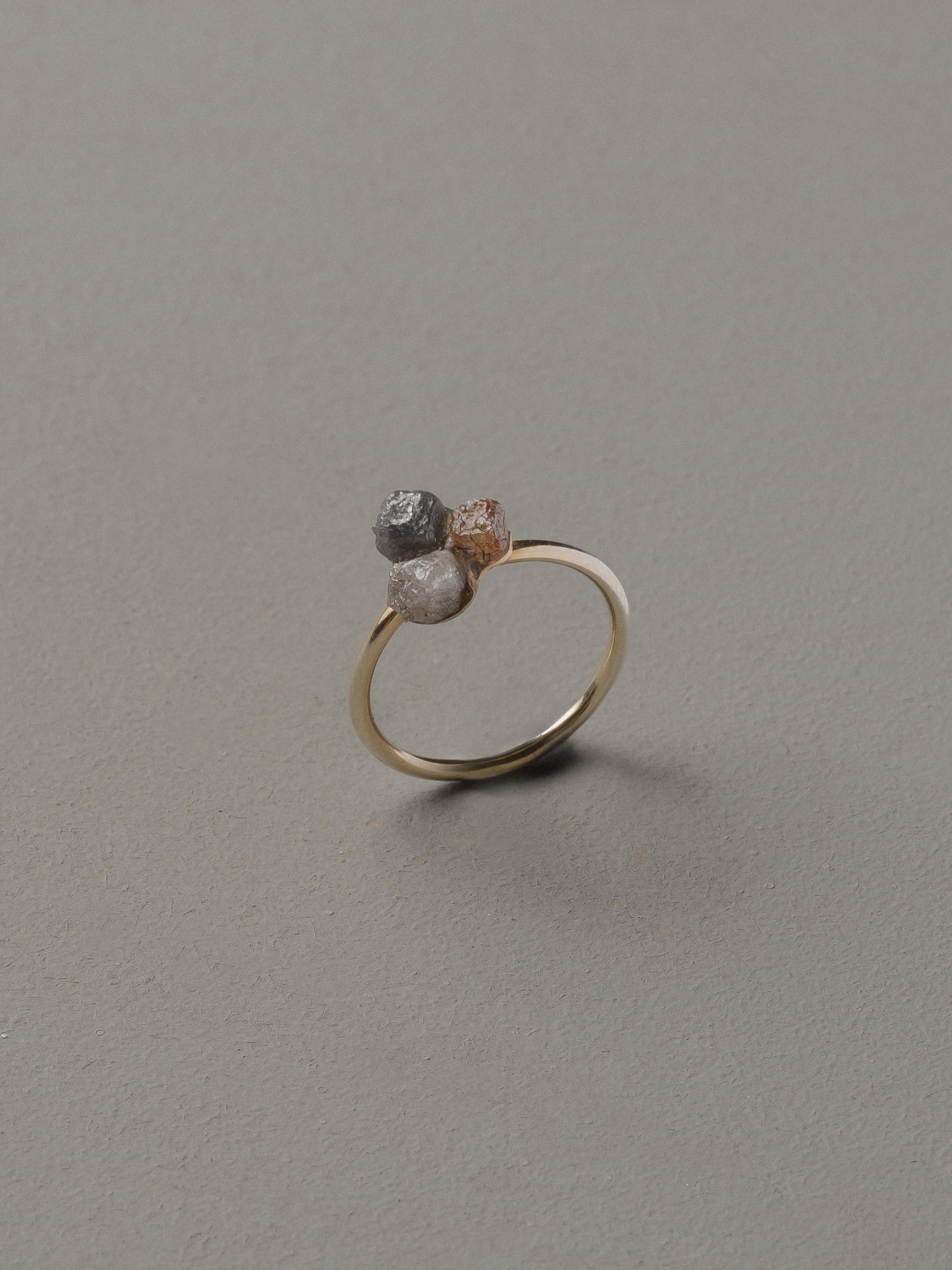 Shalosh Ring — Hebrew three sterling silver ring — power of three Jewish symbol ring — Oriya Jewels